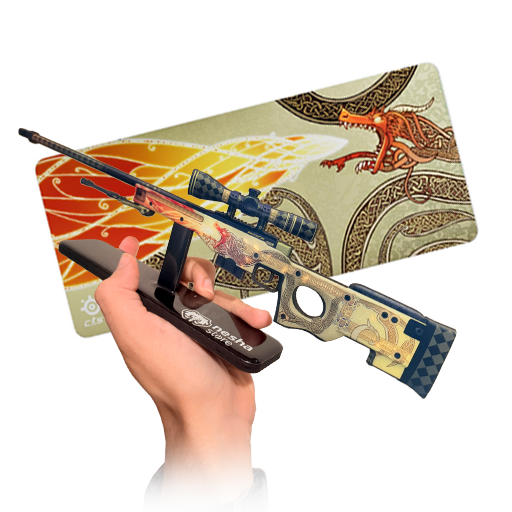 Mousepad SteelSeries Dragon Lore + Miniatura Dragon Lore